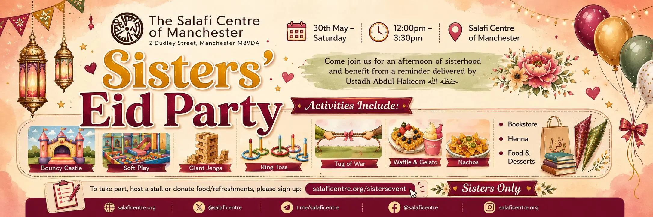 Sister tea party form banner